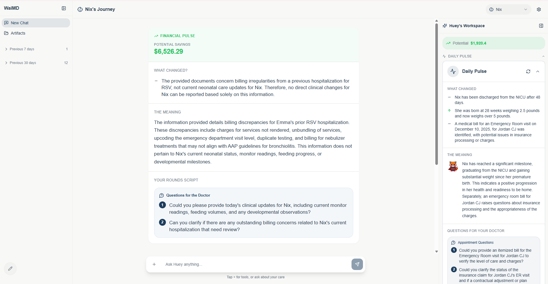 WaiMD Platform — HIPAA-compliant medical AI